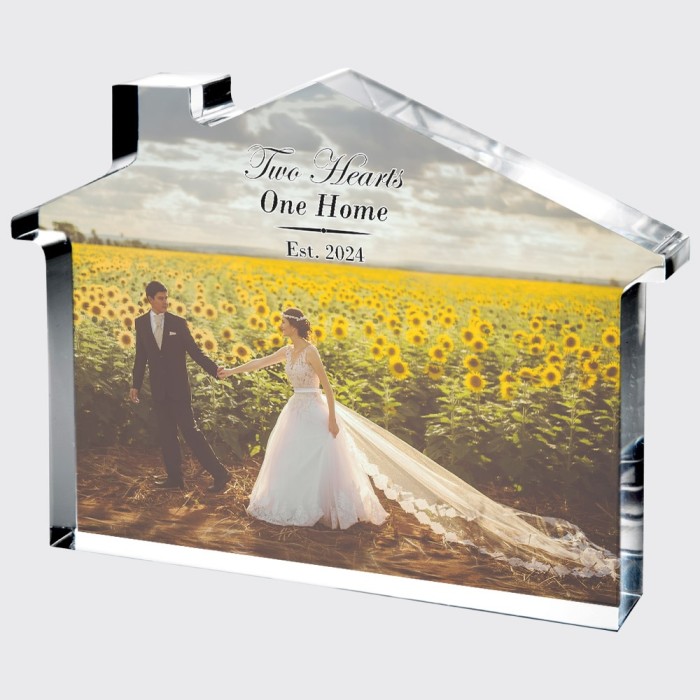 Color Imprinted Photo Acrylic House