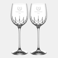 Diamante Classic White Wine Glass Pair, 12.5oz