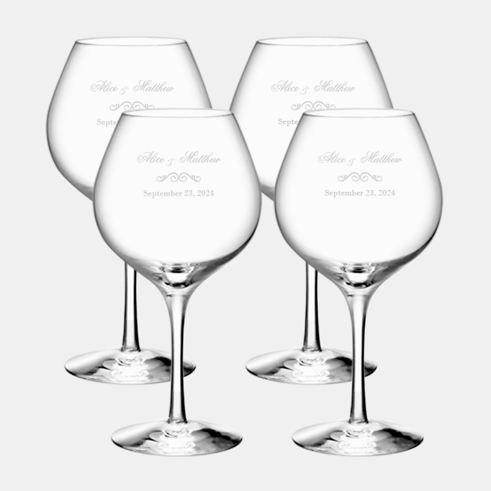 Orrefors More Pinot Wine Glass 4pc Set, 20.29oz