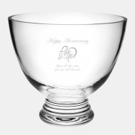 Footed Glass Bowl