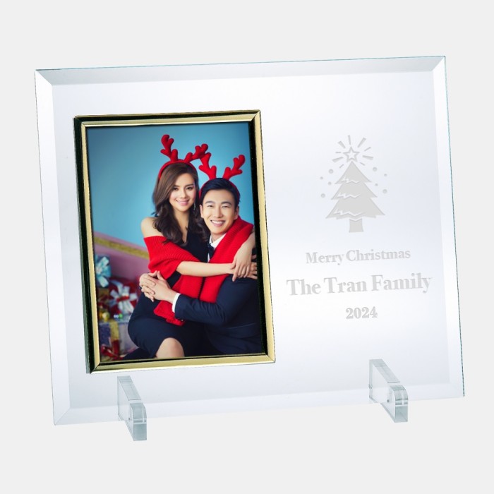 Jade Vertical Gold Photo Frame with Stand