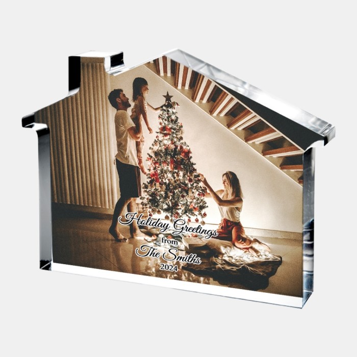 Color Imprinted Photo Acrylic House