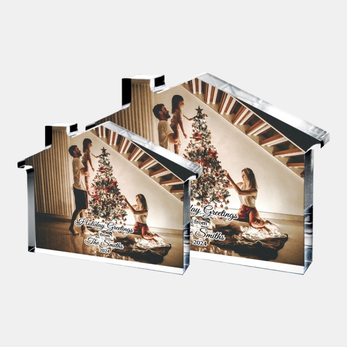 Color Imprinted Photo Acrylic House