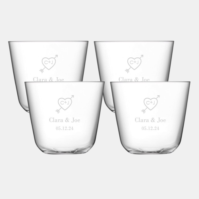 LSA Arc Tumbler 4pc Set, 9oz