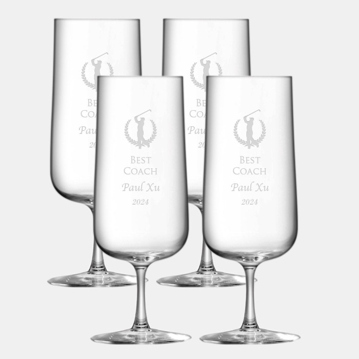 LSA Arc Champagne Flute 4pc Set, 8oz