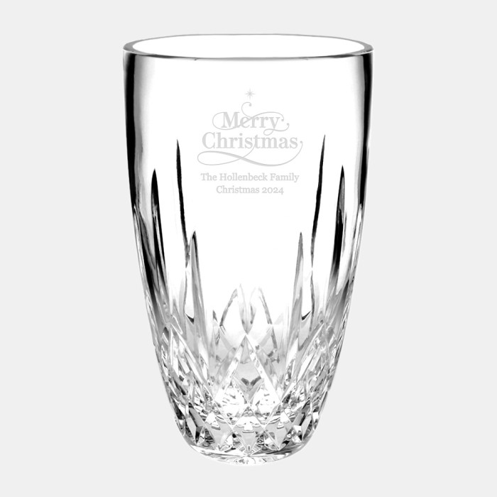 Pre-Designed Merry Christmas Dublin Classic Vase