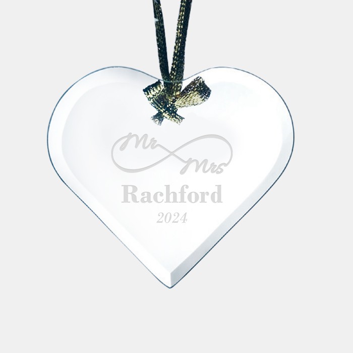 Beveled Heart Ornament