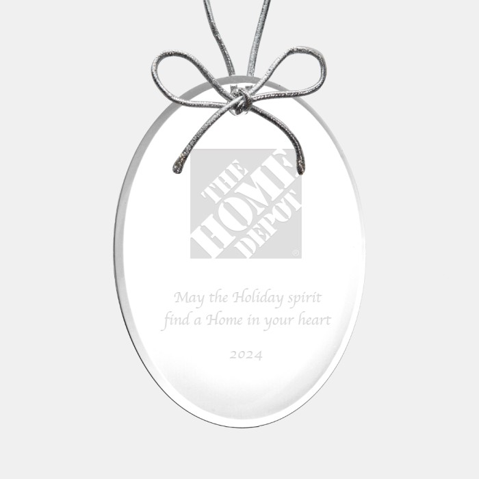 Acrylic Oval Ornament