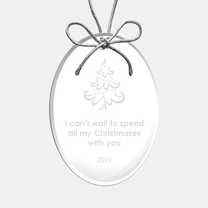 Acrylic Oval Ornament