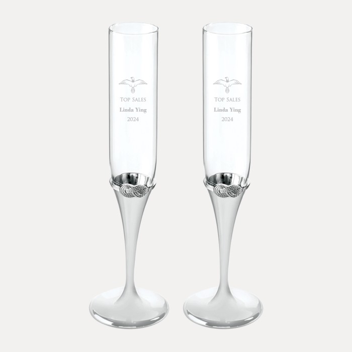 Vera Wang Infinity Toasting Flute Pair