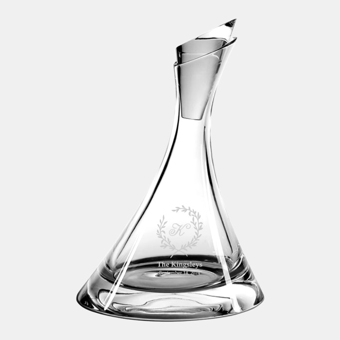 Monogram Vista Alegre Oz Wine Decanter, 27oz