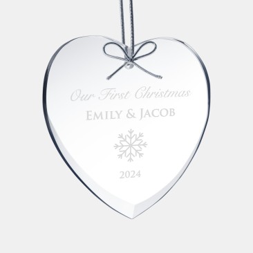 Beveled Heart Ornament